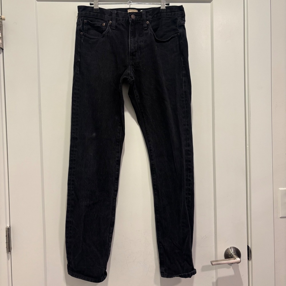J.Crew 484 Slim Fit Jeans Mens 30x32 Black Denim Pants 77388